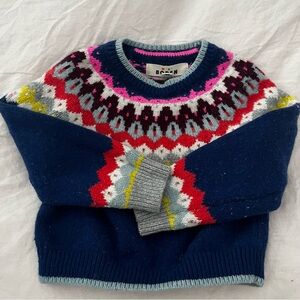 Eleanor Fair Isle Jumper • Sapphire Blue • Size 2-3 • GUC